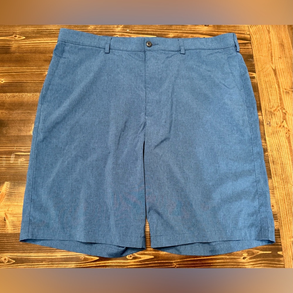 PGA Tour Men's Classic Blue Flat Front Golf Shorts Size 40